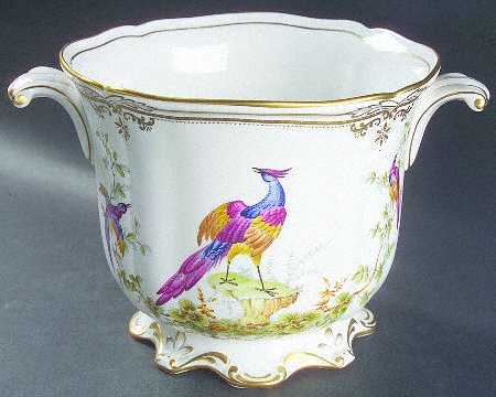 Chelsea Bird (Raised Gold Dots) Large Cachepot