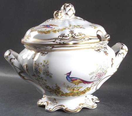 Chelsea Bird (Raised Gold Dots) Tureen &  Lid
