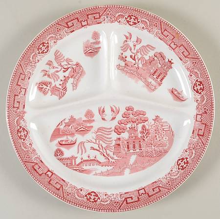 Willow Red Grill Plate