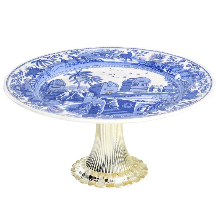 Traditions Series Cake Stand with 4"-5" Metal Pedestal  Hc