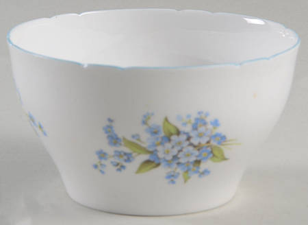 Forget Me Not Open Sugar Bowl