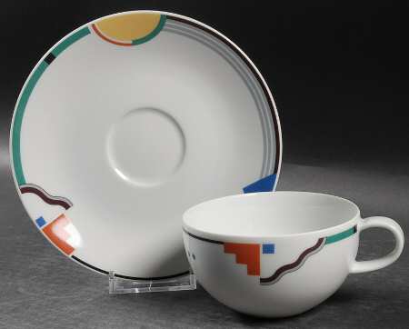 Orbit Flat Cup & Saucer Set