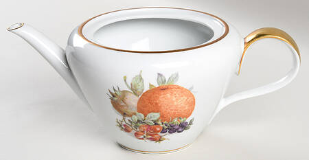 Orchard (Smooth, Coupe) Teapot No Lid