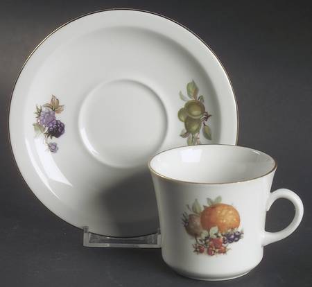 Orchard (Smooth, Coupe) Flat Cup & Saucer Set
