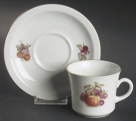 Orchard (Smooth, Coupe) Flat Cup & Saucer Set