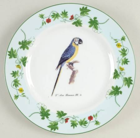 Monticello Parrots Salad Plate