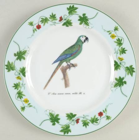 Monticello Parrots Salad Plate