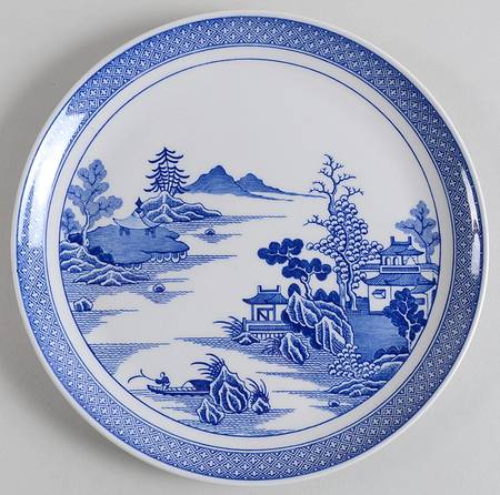 Willow Series (Blue Room) Coupe Salad Plate