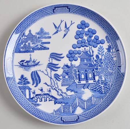 Willow Series (Blue Room) Coupe Salad Plate