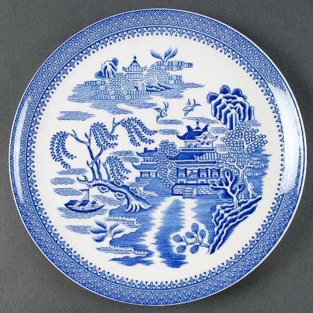 Willow Series (Blue Room) Coupe Salad Plate