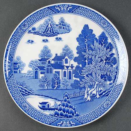 Willow Series (Blue Room) Coupe Salad Plate