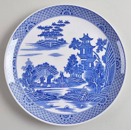 Willow Series (Blue Room) Coupe Salad Plate