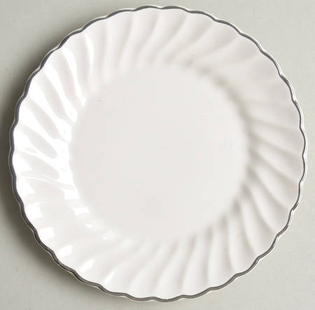 Platinum Swirl Bread & Butter Plate