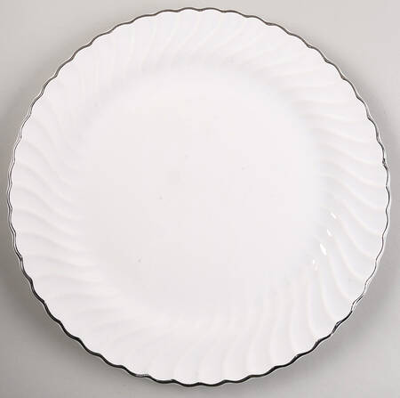 Platinum Swirl 12" Chop Plate (Round Platter) by SCIO
