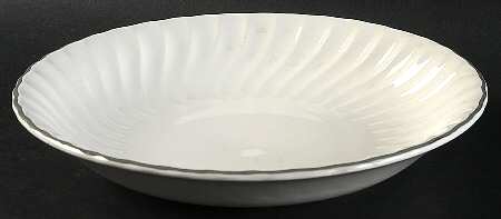 Platinum Swirl Coupe Soup Bowl
