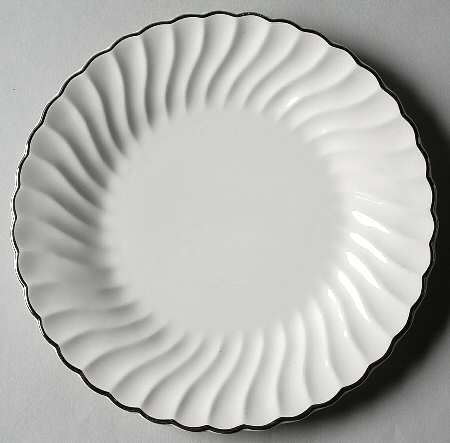 Platinum Swirl Salad Plate by SCIO