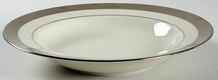 Metropolitan Platinum Rim Soup Bowl