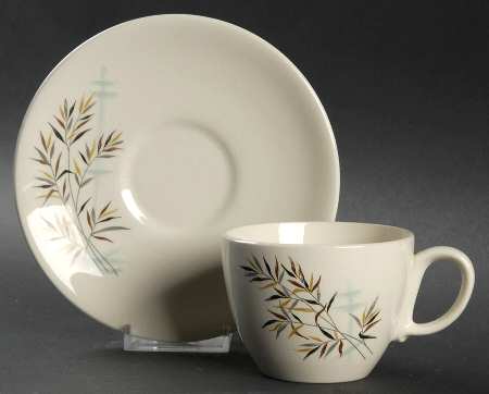 Wild Rice Flat Cup & Saucer Set