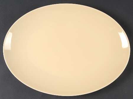 Luna Manila (Yellow) 14" Oval Serving Platter