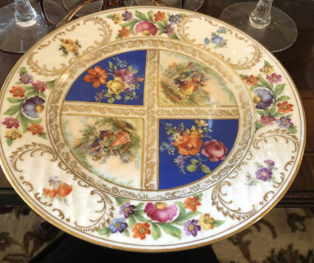 Royal Dresdner Art Blue (Panels) Salad Plate