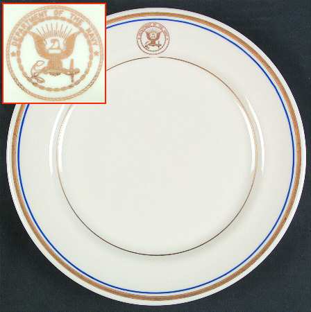 US Navy Luncheon Plate