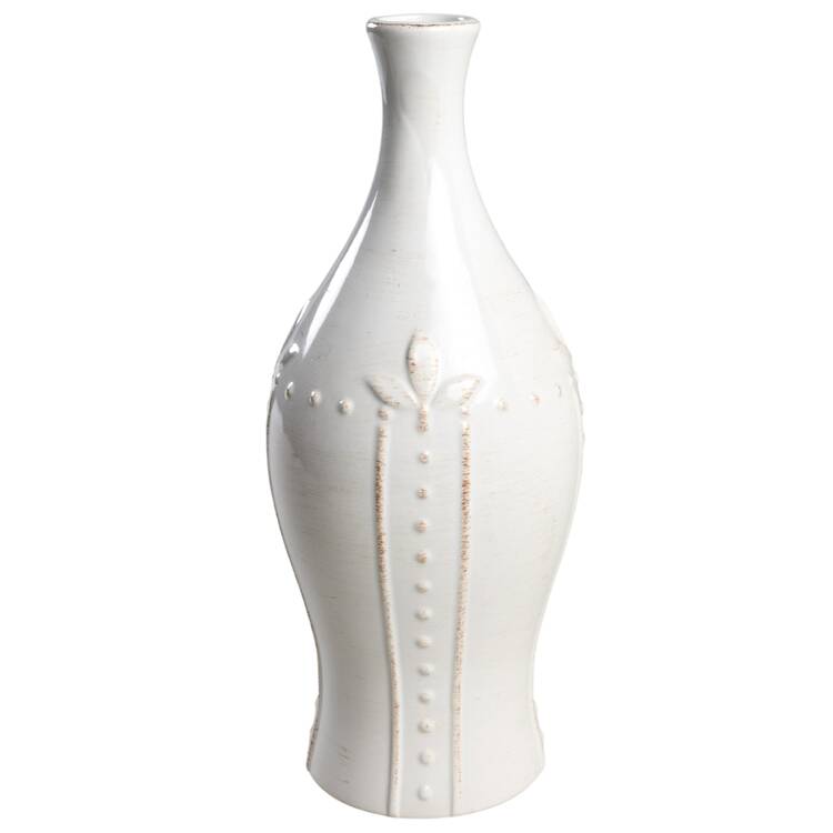 Sorrento Jicama (White, Terra Cotta Accents) Open Carafe