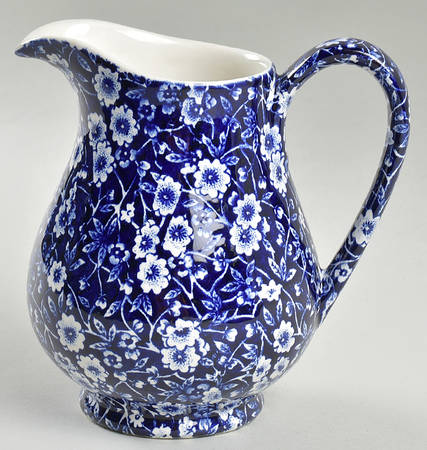 Calico Blue (Black Staffordshire Stamp) Sandringham Jug