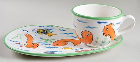 Les Tropiques Snack Tray & Soup Mug Set