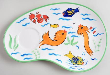Les Tropiques Oval Snack Tray
