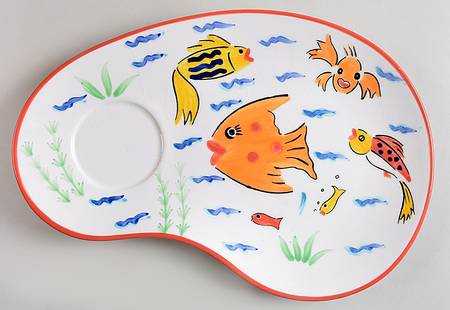 Les Tropiques Oval Snack Tray