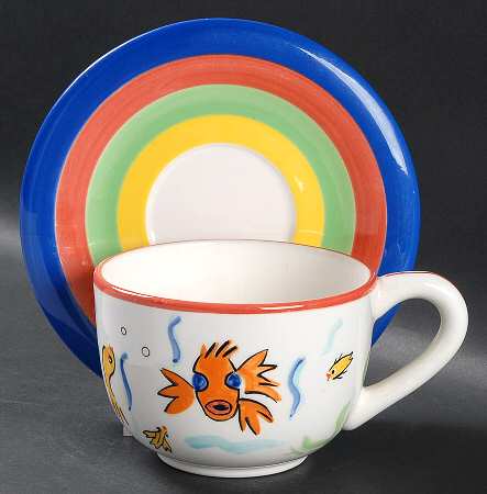 Les Tropiques Jumbo Cup & Saucer Set