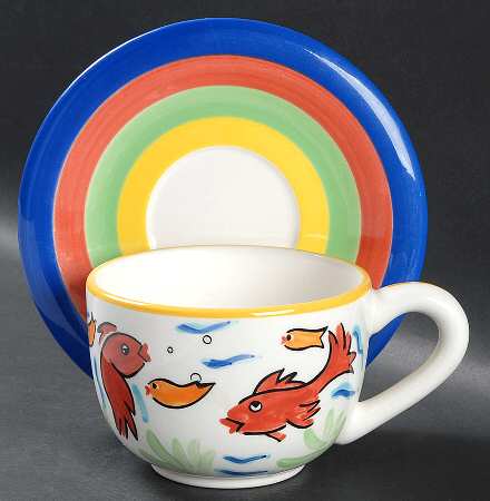 Les Tropiques Jumbo Cup & Saucer Set