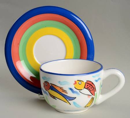 Les Tropiques Jumbo Cup & Saucer Set