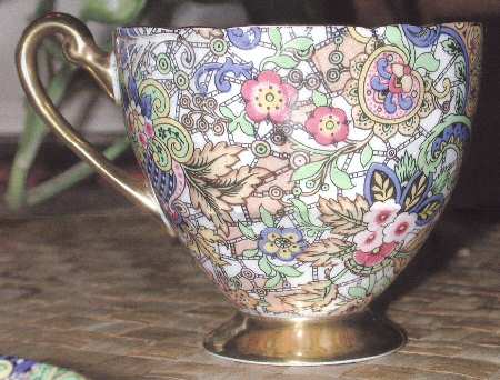 Paisley Footed Cup