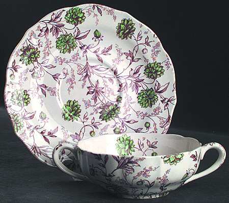 S641 Flat Cream Soup Bowl & Saucer Set