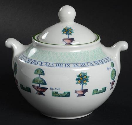 Topiary Sugar Bowl & Lid