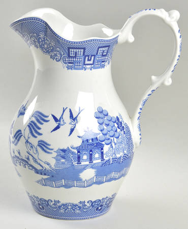Willow Blue (New, 2002) 40 Oz Pitcher Oz (For Bowl Set)