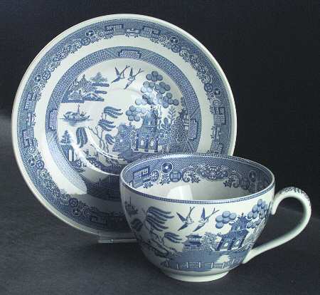 Willow Blue (New, 2002) Jumbo Cup & Saucer Set