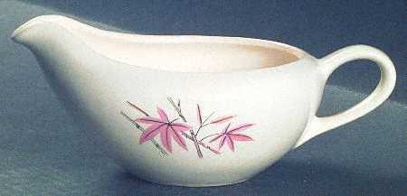 Pink Bamboo Gravy Boat