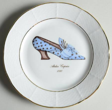 Antique Shoes Salad Plate