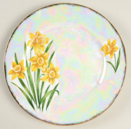 Flower of the Month Salad Plate