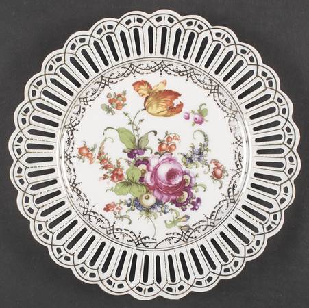 Dresden Flowers Luncheon Plate