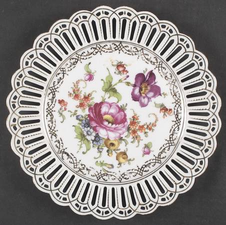 Dresden Flowers Luncheon Plate