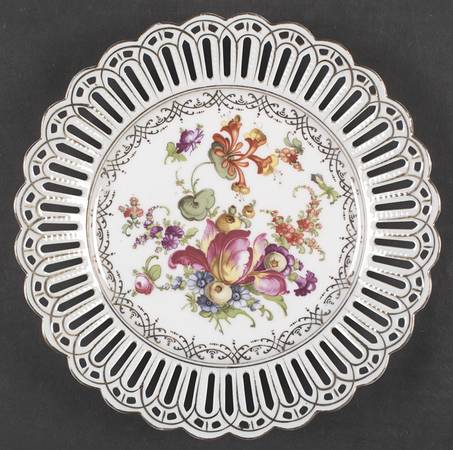 Dresden Flowers Luncheon Plate