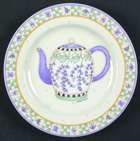 Lavender Tea Garden Salad/Dessert Plate
