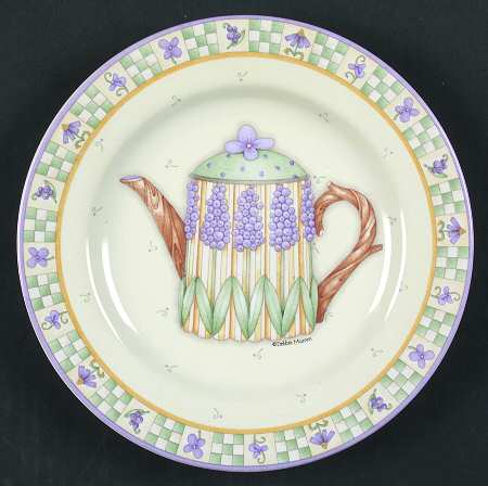 Lavender Tea Garden Salad/Dessert Plate