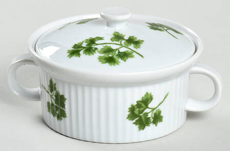 Parsley Individual Casserole & Lid