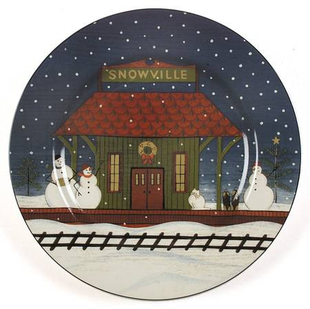 Home For The Holidays Salad/Dessert Plate