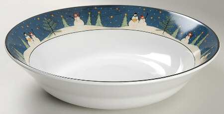 Home For The Holidays 9" Round Vegetable Bowl