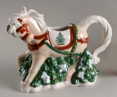 Christmas Tree Figural Horse Creamer